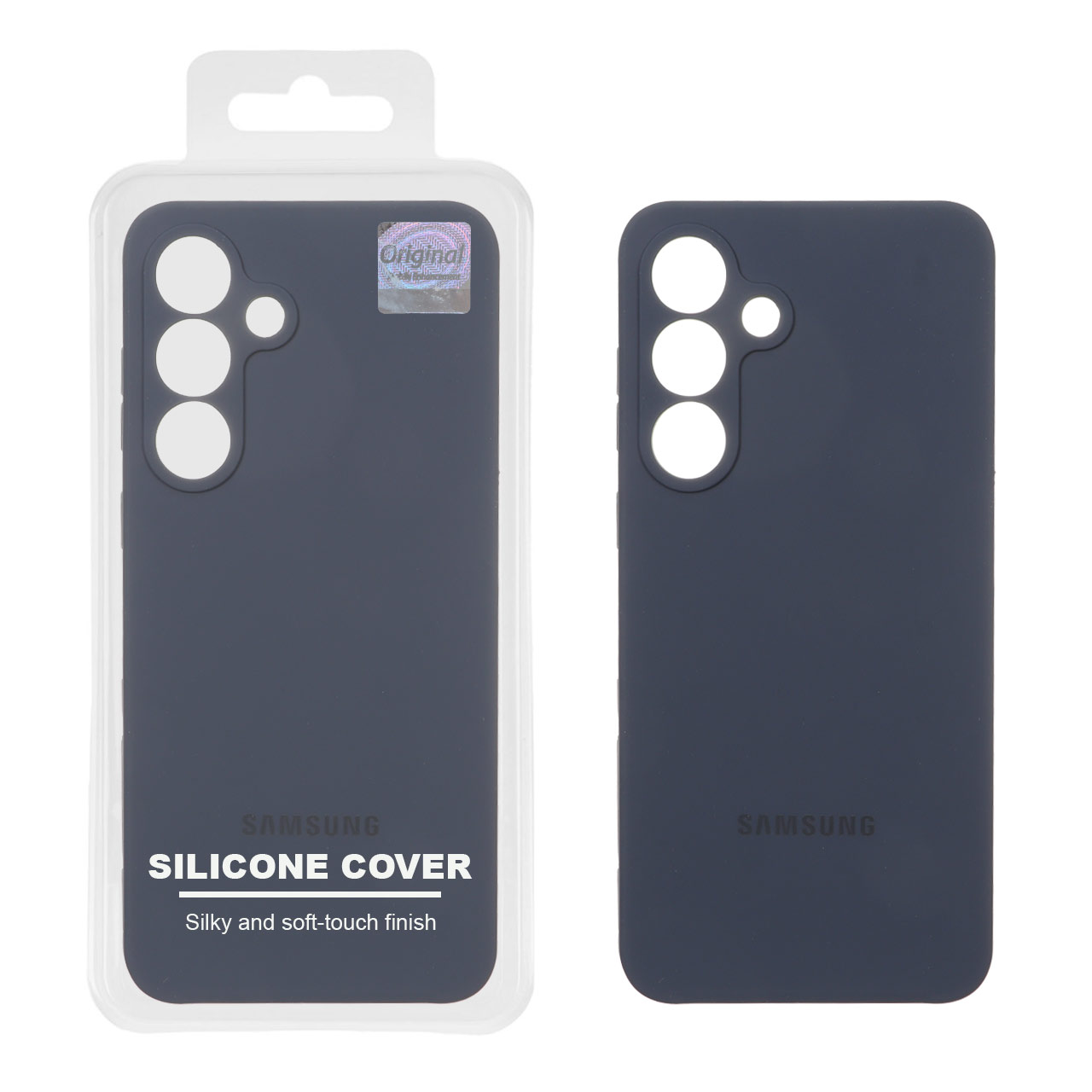 قاب سیلیکونی پاک کنی اورجینال Master Quality مدل Samsung Galaxy S25 FE - سرمه ای (پک دار)